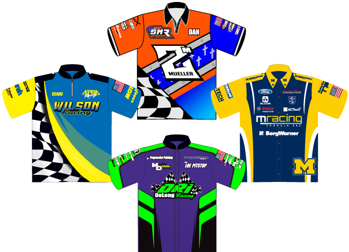 USA Racing Apparel; Racing Apparel and Pit Crew Shirts